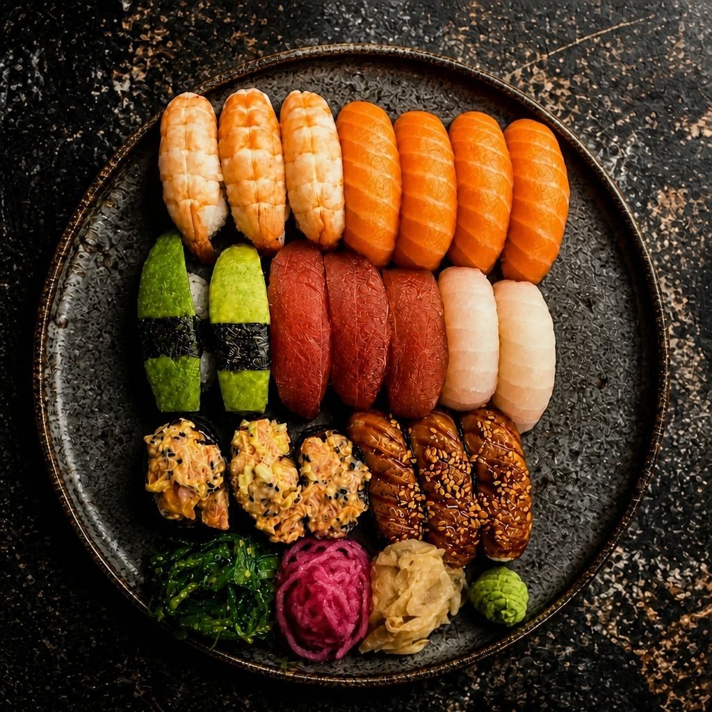 Nigiri och maki kombo